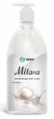 Жидкое крем-мыло "Milana" жемчужное с дозатором 1000 мл.