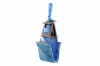 Держатель мопов универсальный, 40х11 см, пластик, серый, синяя рукоятка фото 41653