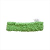 Шубка-щетка для мытья окон, 35 см, микрофибра, липучка, зеленая фото 8465
