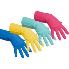 Резиновые перчатки многоцелевые, цв. жёлтый, S, Vileda