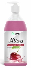 Жидкое крем-мыло "Milana" спелая черешня с дозатором 1000 мл.