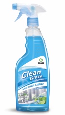 Очиститель стекол "Clean Glass" блеск стекол и зеркал (голубая лагуна) 600 мл