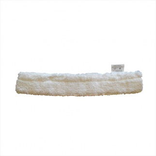 Шубка-щетка для мытья окон, 45 см, микрофибра, липучка, белая фото 8473