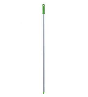 Ручка для держателя мопов, 130 см, d=22 мм, алюминий, зеленый, РЕЗЬБА фото 35828