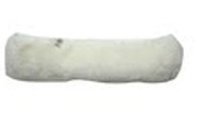 Шубка-щетка для мытья окон, 40 см, микрофибра, липучка, белая фото 8469
