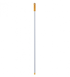 Ручка для держателя мопов, 130 см, d=22 мм, алюминий, желтый, РЕЗЬБА фото 35829