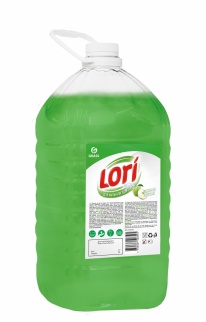"Средство для мытья посуды "LORI" light  (зеленое яблоко)" 5 кг фото 36149