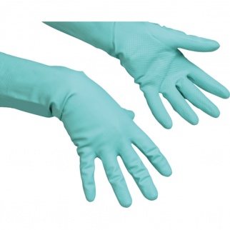 Резиновые перчатки многоцелевые, цв. голубой, M, Vileda фото 8151
