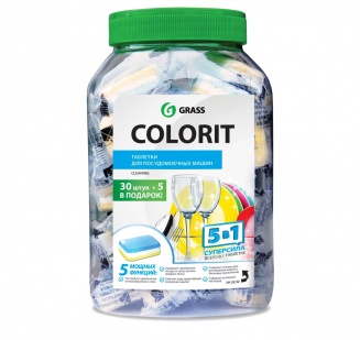 "Таблетки для посудомоечной машины  "Colorit"5в1 " 35 шт фото 36157