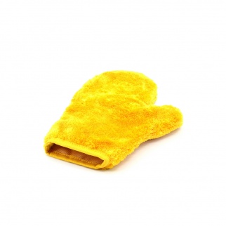 Варежка цветная однотонная (желтая) фото 49308