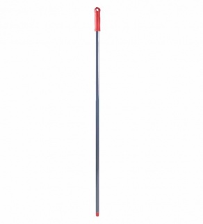 Ручка для держателя мопов, 130 см, d=22 мм, анодированный алюминий, РЕЗЬБА, красный фото 48770