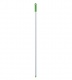 Ручка для держателя мопов, 130 см, d=22 мм, алюминий, зеленый, РЕЗЬБА