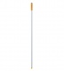 Ручка для держателя мопов, 130 см, d=22 мм, анодированный алюминий, РЕЗЬБА, желтый