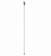 Ручка для держателя мопов, 120 см, d=21 мм, металл, РЕЗЬБА, синий