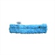 Шубка-щетка для мытья окон, 25 см, микрофибра, липучка, синяя