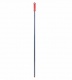 Ручка для держателя мопов, 130 см, d=22 мм, анодированный алюминий, РЕЗЬБА, красный